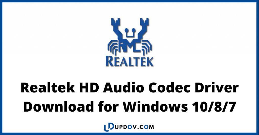 what is realtek hd audio driver