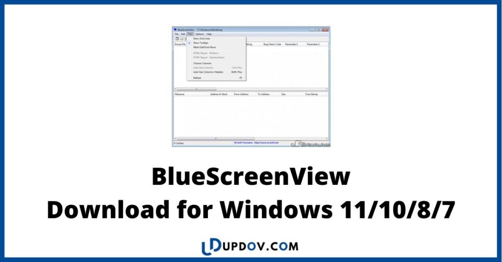 BlueScreenView Download for Windows