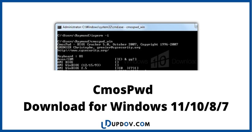 CmosPwd Download for Windows