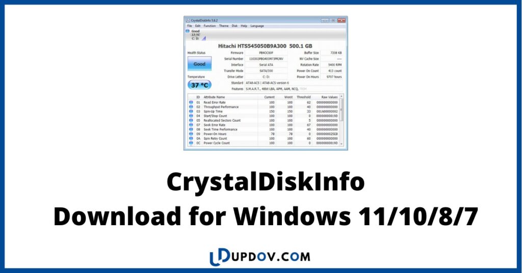 CrystalDiskInfo Download for Windows
