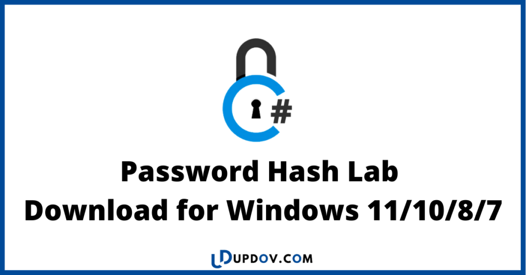 Password Hash Lab Download for Windows