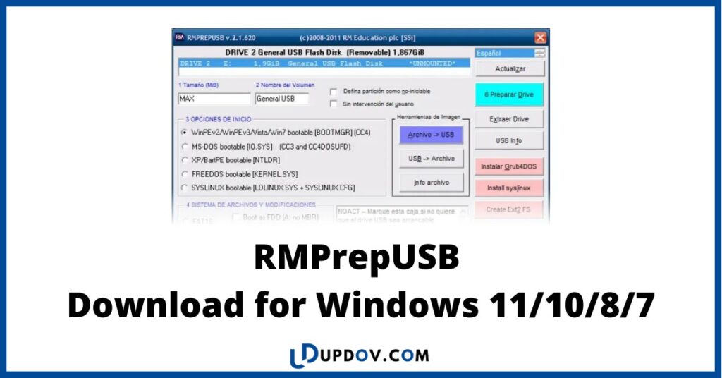 RMPrepUSB Download for Windows