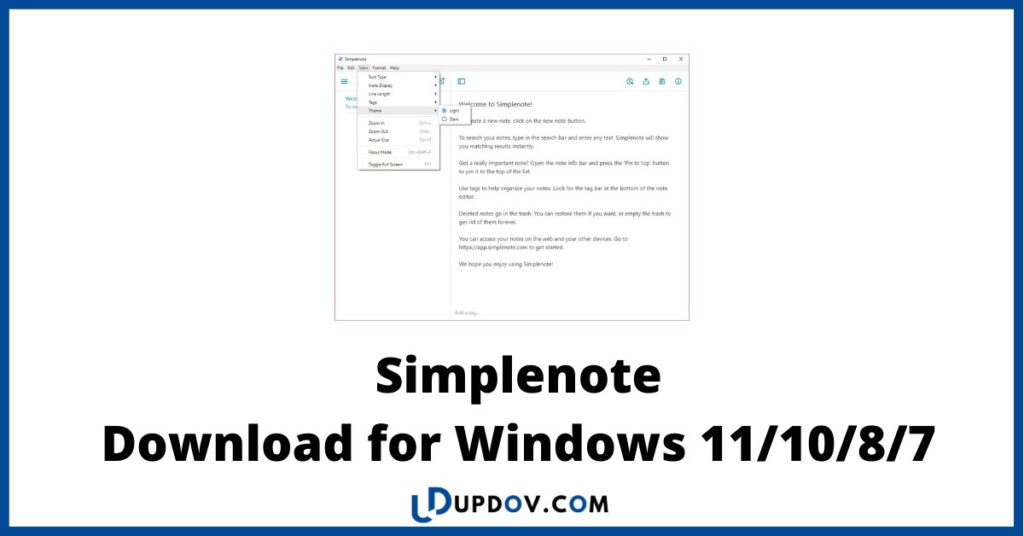 Simplenote Download for Windows