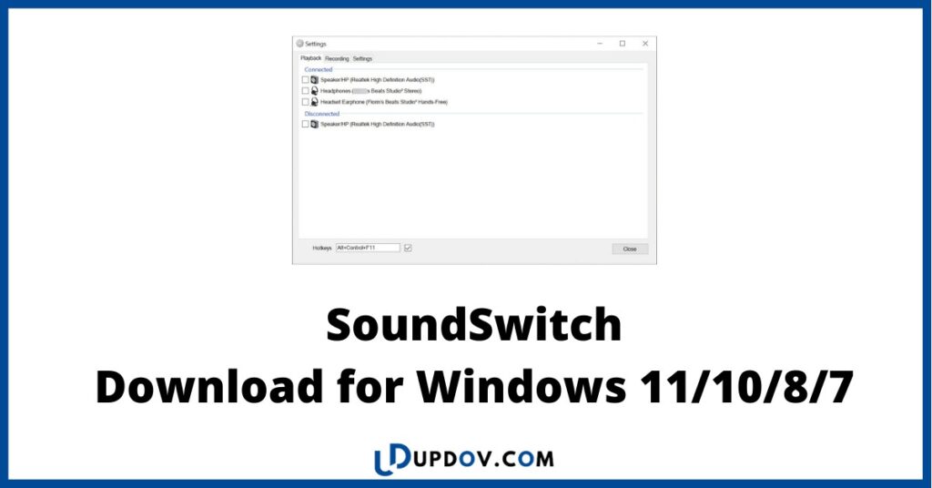 SoundSwitch Download for Windows