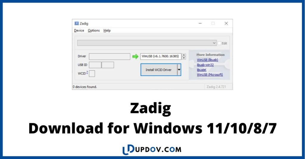 Zadig Download for Windows