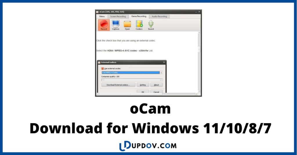 oCam Download for Windows